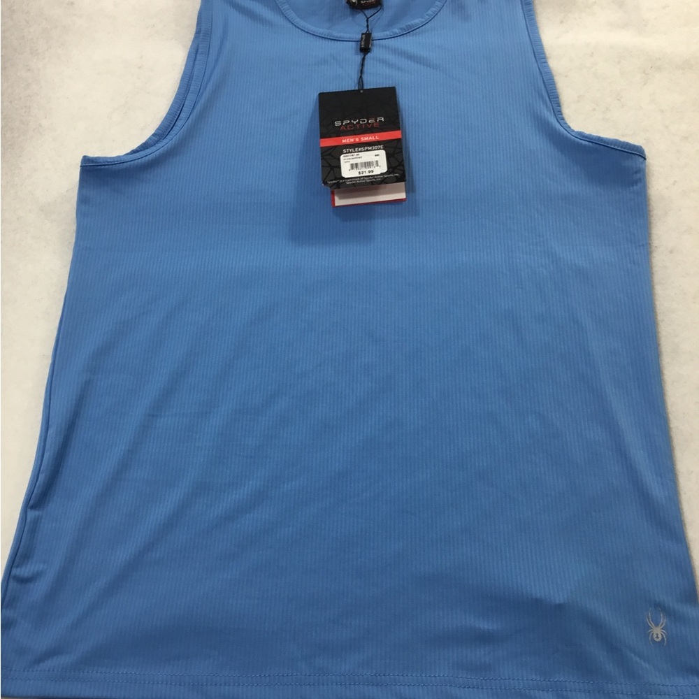 Spyder Men's Blue Tank Top Size Small NWT #0420